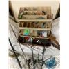 Image 5 : Two Small Hand Nets, Asst Fishing Rods, Filet Knife, Tackle Box w Asst Fishing Gear