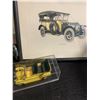 Image 5 : Three Antique Car Pictures, Variety of Collectible Toy Cars