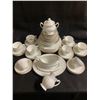 Image 1 : J&G Makin's England Classic White Porcelain China Set