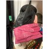 Image 4 : Asst Hats & Visors incl Coach, Black & Pink Leather Gloves, Place-mats, Pink Heater Booties, Metal S