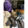 Image 3 : 4 Sets Black Leather Gloves, 2 Sets of Toques & Scarves, 3 Decorative Hats & Wool Mittens