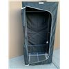 Image 3 : Black Nylon & Metal Portable Closet w Shelf