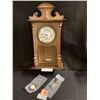 Image 1 : Forestville Wooden Pendulum Clock w Key (New)