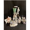 Image 1 : Vintage Green & White Vase, Lady Angela Figurines
