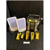 Image 1 : Collection of Stud Finders, 500 AMP Stanley Jump Starting System w Compressor, UV Happy Lights by Ve