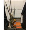Image 4 : Asst Fishing Poles, Tackle Gear, Tackle Boxes, Meat Grinder & Vintage Metal Case