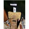 Image 2 : Vintage Lighters, Drinking Bag, Crystal Paper Weight, Tin Cans, Wooden Mailbox
