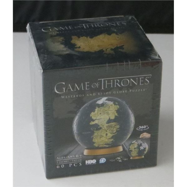 Game of Thrones Westeros and Essos MINI 3 Inch Globe Puzzle NEW