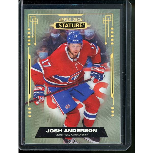2021-22 Upper Deck Stature #75 Josh Anderson