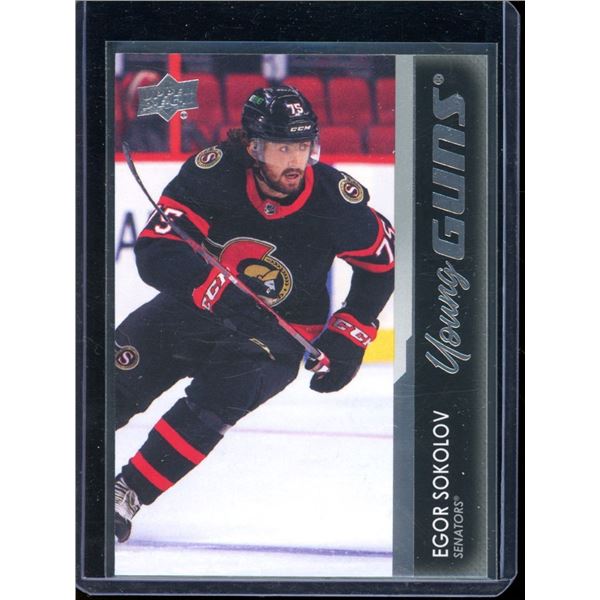 2021-22 Upper Deck #717 Egor Sokolov YG RC