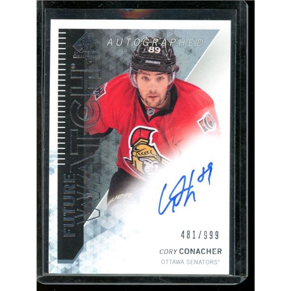 2013-14 SP Authentic #273 Cory Conacher AU RC 481/999