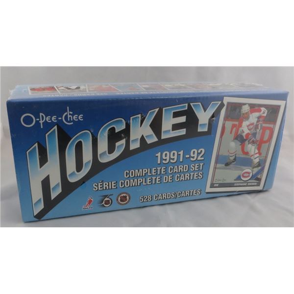 1991-92 O-Pee-Chee Hockey Complete set 528 Cards With Rookies Factory Sealed
