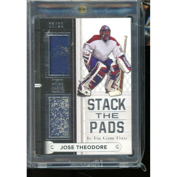 2015-16 ITG Used Stack The Pads Silver #SPJT1 Jose Theodore 3/20