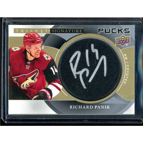 2018-19 Upper Deck Trilogy Signature Pucks #SPRP Richard Panik
