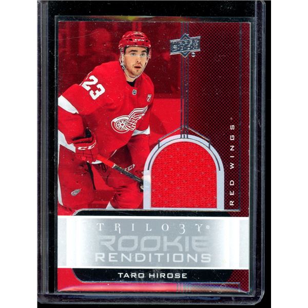 2019-20 Upper Deck Trilogy Rookie Renditions Jerseys Silver #RR33 Taro Hirose