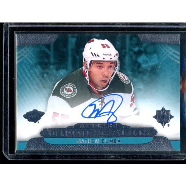 2013-14 Ultimate Collection Ultimate Rookie Signatures #USRMD Mathew Dumba