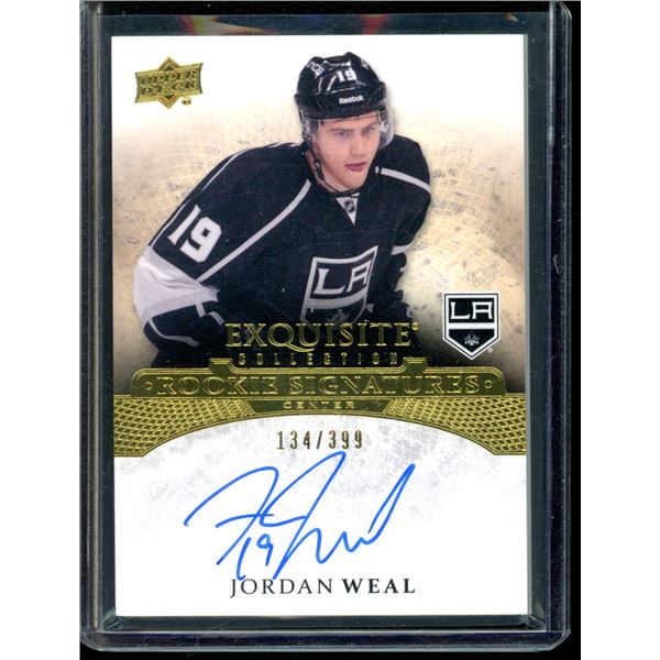 2015-16 Exquisite Collection Rookie Signatures #ERSJW Jordan Weal 134/399