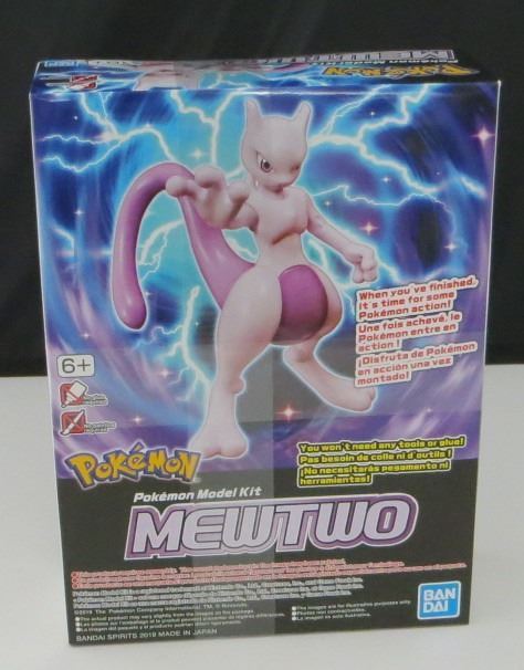 Bandai – Kit Modèle Pokémon – Figurine Articulée Mewtwo 10 Cm – À Monter Soi-Même – Neuf