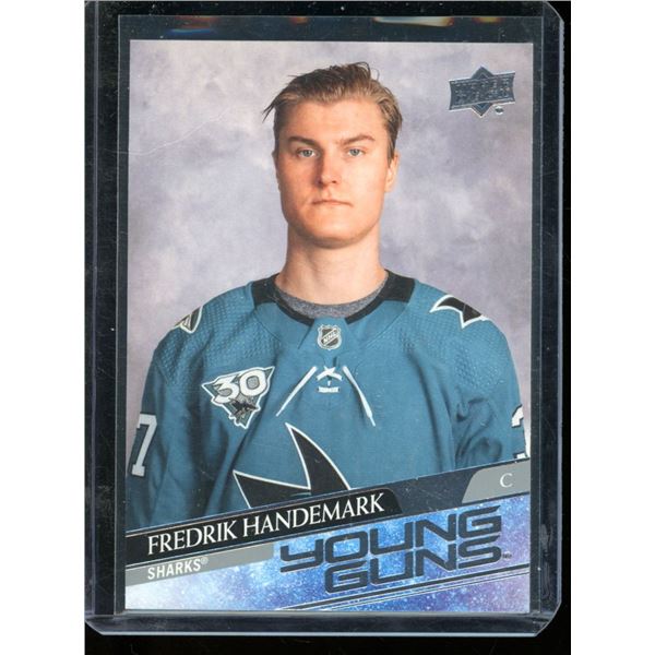 2020-21 Upper Deck #711 Fredrik Handemark YG RC