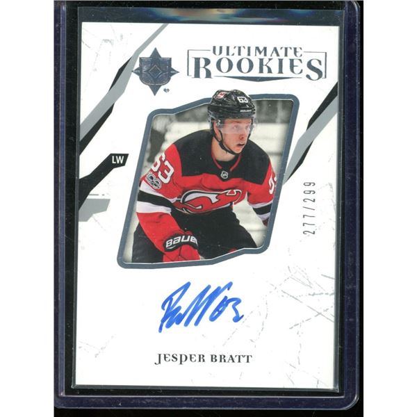 2017-18 Ultimate Collection #87 Jesper Bratt Autographed 277/299 RC