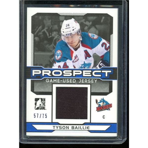 2014-15 ITG Draft Prospects Jerseys Blue #PGU29 Tyson Baillie 57/75
