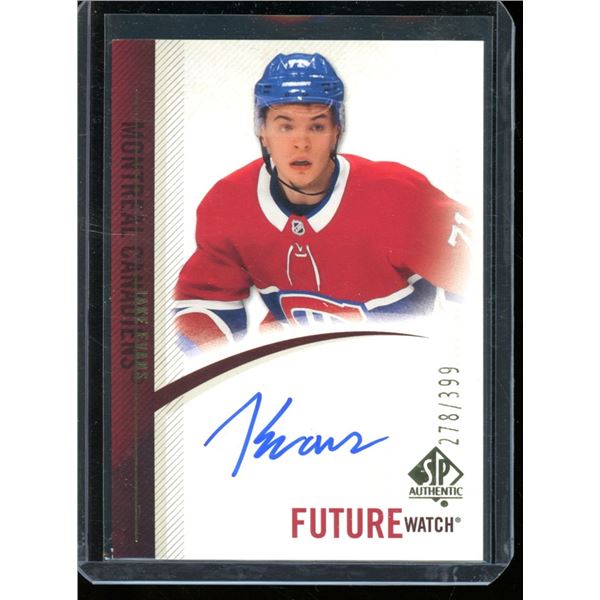 2020-21 SP Authentic '10-11 Retro Future Watch Autographs #RFWAJE Jake Evans 278/399