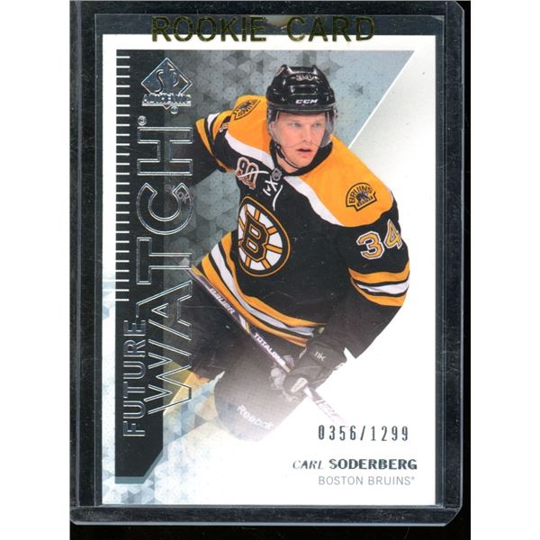 2013-14 SP Authentic #214 Carl Soderberg RC 356/1299