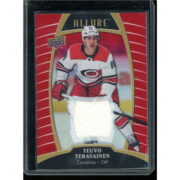 2019-20 Upper Deck Allure Jerseys Red Rainbow #22 Teuvo Teravainen