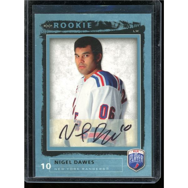 2006-07 Be A Player Autographs #227 Nigel Dawes