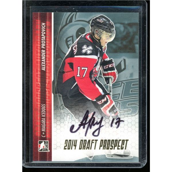 2014-15 ITG Draft Prospects Autographs Gold #AAPR1 Alexander Protapovich