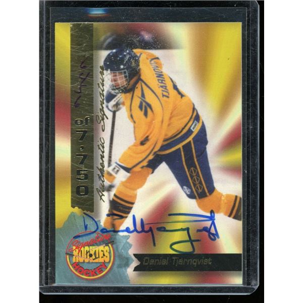 1995 Signature Rookies Signatures #49 Daniel Tjarnqvist 6456/7750