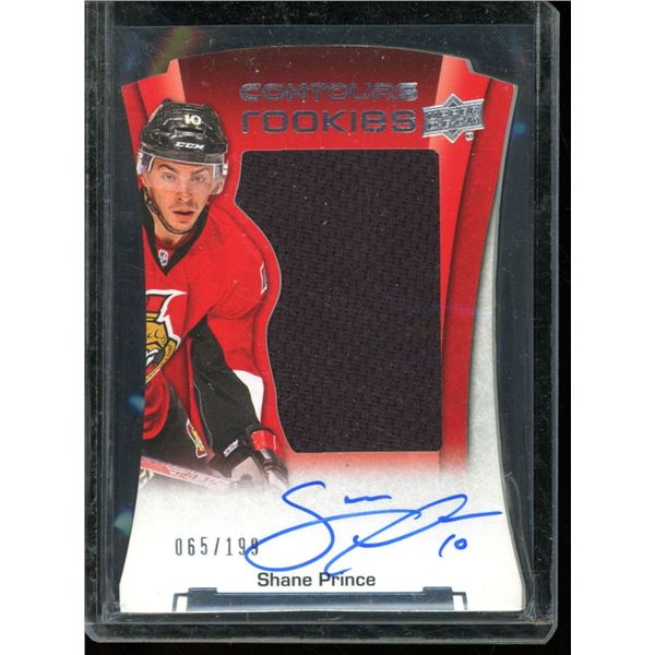 2015-16 Upper Deck Contours #147 Shane Prince JSY AU RC 65/199
