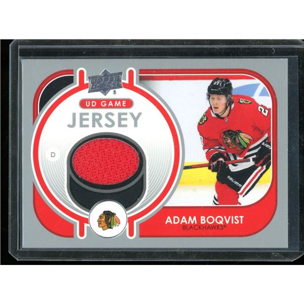2021-22 Upper Deck Game Jerseys #GJAB Adam Boqvist