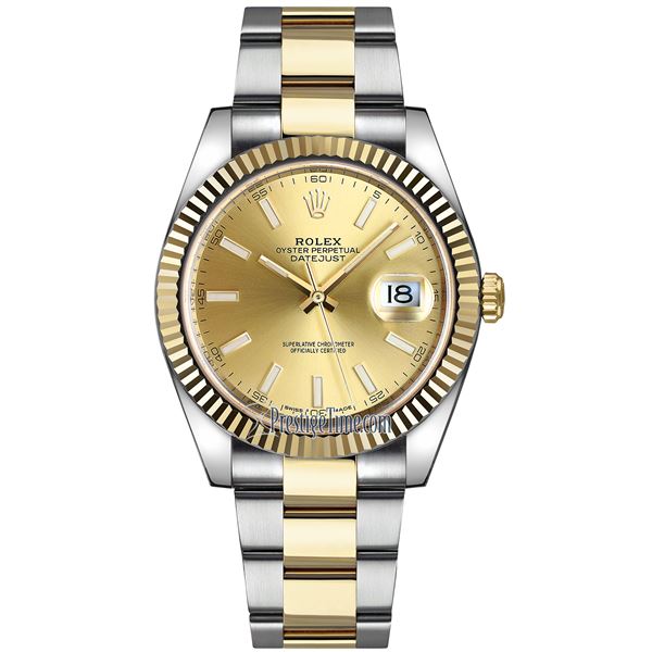 Rolex 41MM Datejust SS/YG Model # 126303