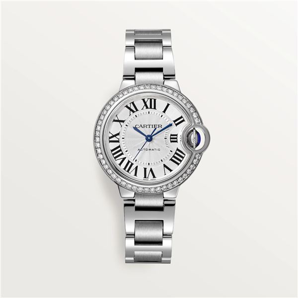 Cartier 33MM BB wth Diamond Bezel Model #W4BB0023