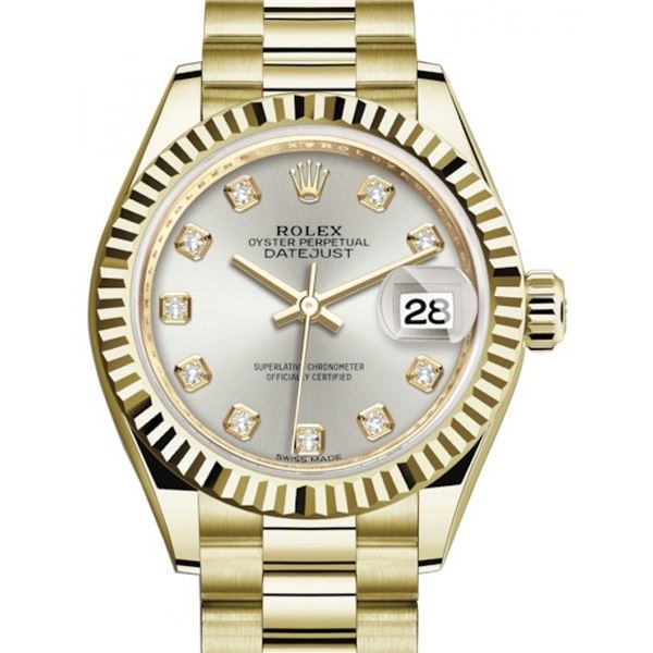 Rolex 28MM YG President Model # 279178