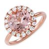 Image 1 : 2.5ct Morganite 14 K Rose Gold Ring