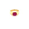 Image 1 : 3.63ct Ruby 18K YG 7.48gm Ring