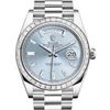 Image 1 : Rolex Day Date Platinum with Baguette Bezel Model # 228396TBR