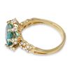 Image 2 : 3.35ct Green Tourmaline 14 K Yellow Gold Ring