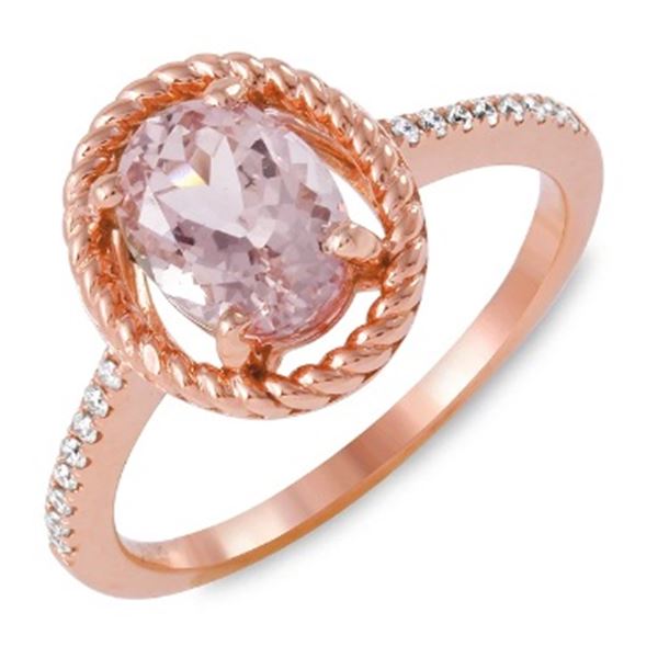 1.41ct Morganite 14 K Rose Gold Ring