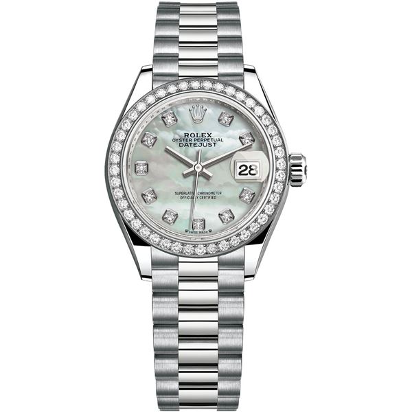 Rolex 28MM President WG with Diamond Bezel Model # 279139