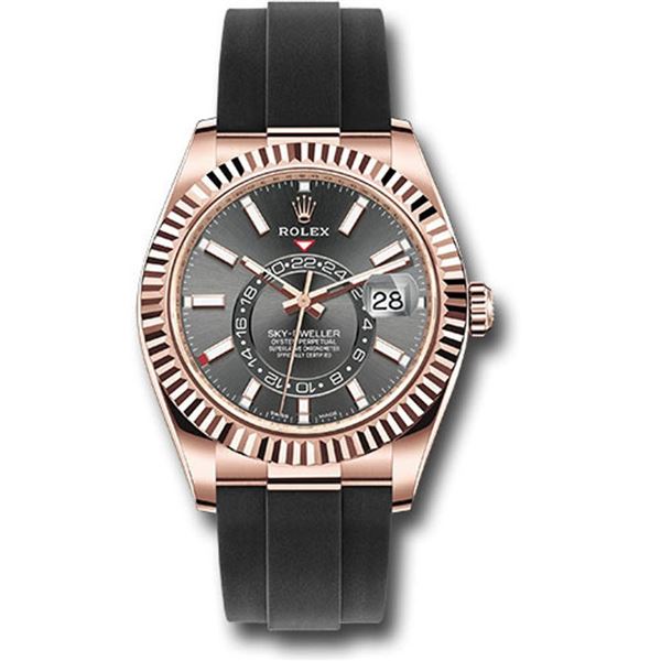 Rolex Skydweller Oysterflex RG Model # 326235