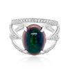 Image 1 : 2.28ct Natural OPAL 14K White Gold 3.82gm Ring