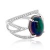 Image 2 : 2.28ct Natural OPAL 14K White Gold 3.82gm Ring