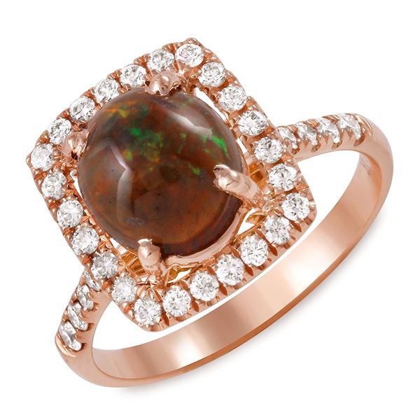 1.14ct Opal 14 K Rose Gold Ring
