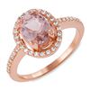 Image 1 : 1.33ct Morganite 14 K Rose Gold Ring