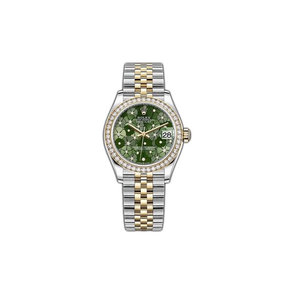 Rolex 31MM SS/YG Datejust with Diamond Bezel Model # 278383RBR