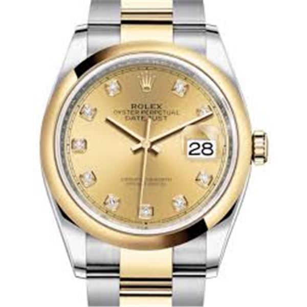 Rolex 36MM Datejust SS/YG Model # 126233