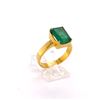 Image 2 : 3.06ct Emerald 18K YG 6.02gm Ring
